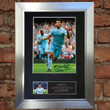 SERGIO AGUERO Man City Signed Quality Autograph Mounted Photo Repro A4 Print 455