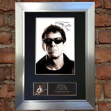 LOU REED Autograph Mounted Signed Photo Reproduction Print A4 396