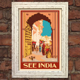 INDIA VINTAGE RETRO TRAVEL Poster Nostalgic Home Art Print Wall Decor #39