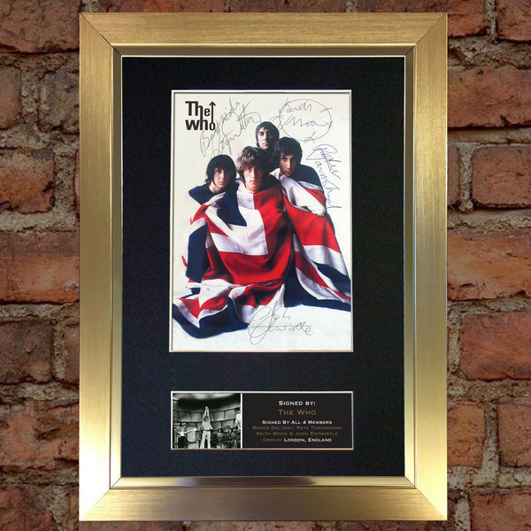 THE WHO Keith Moon Signed Autograph Rare Mounted Photo Repro A4 Print 448