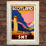 SCOTLAND VINTAGE RETRO TRAVEL Poster Nostalgic Home Print Wall Art Decor #69