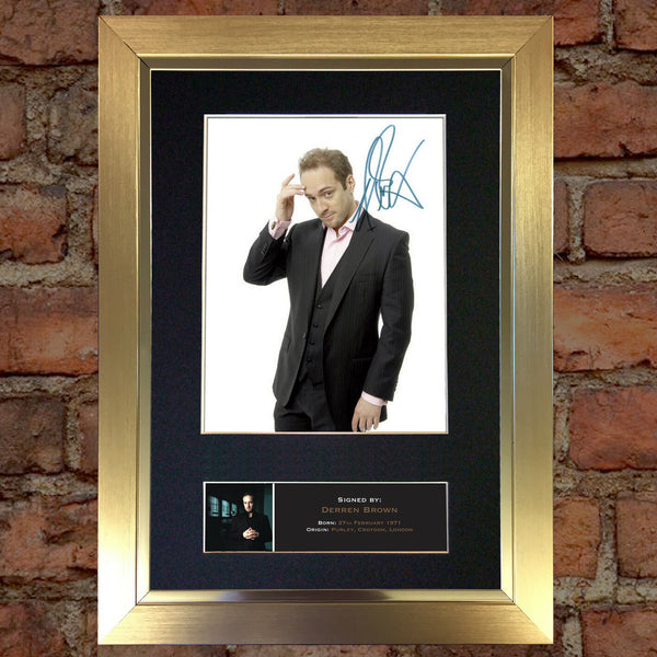 DERREN BROWN Quality Autograph Mounted Photo Reproduction A4 Print 482