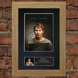 JAMES BLUNT Signed Autograph Mounted Photo Reproduction A4 397