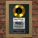 #84 GOLD DISC BASTILLE Bad Blood Album Signed Autograph Mounted Photo Repro A4