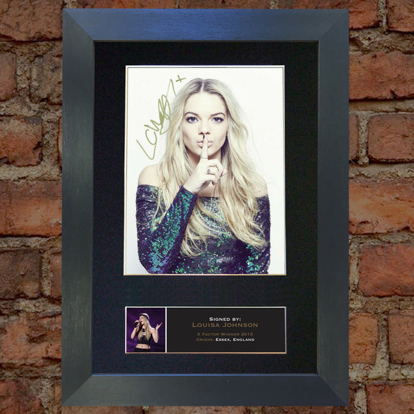 LOUISA JOHNSON Signed Autograph Mounted Photo REPRODUCTION PRINT A4 598