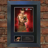 JOHN CENA WWE Quality Autograph Mounted Photo Repro A4 Print 527