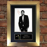LIONEL RICHIE Autograph Mounted Signed Photo Reproduction Print A4 259