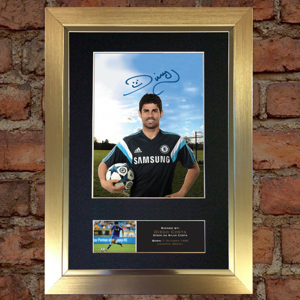 DIEGO COSTA Chelsea Signed Quality Autograph Mounted Photo Repro A4 Print 546