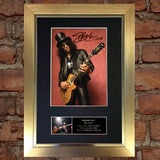 SLASH Mounted Signed Photo Reproduction Autograph Print A4 95