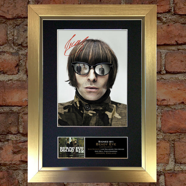 BEADY EYE liam gallagher Mounted Signed Photo Reproduction Autograph Print 156
