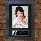 SELINA GOMEZ Mounted Signed Photo Reproduction Autograph Print A4 215