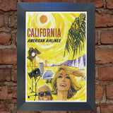 CALIFORNIA VINTAGE RETRO TRAVEL Poster Nostalgic Home Art Print Wall Decor #24