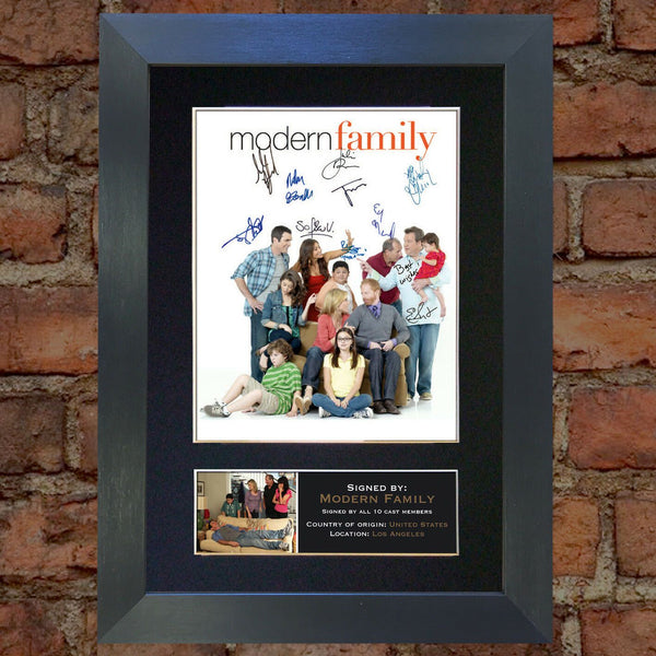 MODERN FAMILY Mounted Signed Photo Reproduction Autograph Print A4 284
