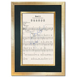 Michael Jackson Beat It Signed Music Sheet Album Autograph Mounted Print #799