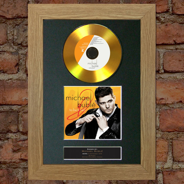 #98 GOLD DISC MICHAEL BUBLE To Be Loved Album Signed Autograph Mounted Repro A4