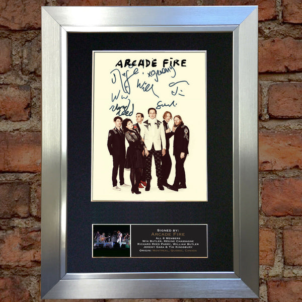 ARCADE FIRE Signed Autograph Mounted Photo REPRODUCTION PRINT A4 410