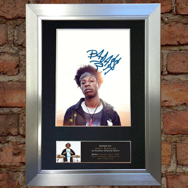 JOEY BADASS Signed Autograph Mounted Photo Repro A4 Print 541