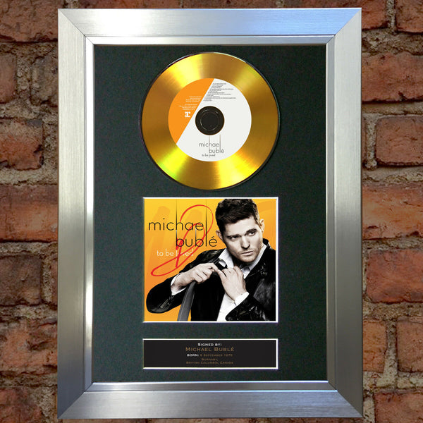 #98 GOLD DISC MICHAEL BUBLE To Be Loved Album Signed Autograph Mounted Repro A4