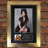 AMY WINEHOUSE Mounted Signed Photo Reproduction Autograph Print A4 228
