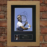 ROGER FEDERER tennis Signed Autograph Mounted Photo REPRODUCTION PRINT A4 671