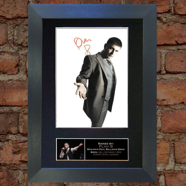 PLAN B Mounted Signed Photo Reproduction Autograph Print A4 97