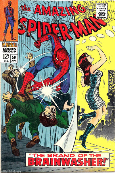 SPIDERMAN Comic Cover 59th Edition Cover Reproduction Vintage Wall Art Print #11