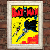 BATMAN Comic Cover 1st Edition Cover Reproduction Vintage Wall Art Print #1