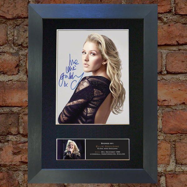 ELLIE GOULDING #2 Signed Autograph Mounted Photo Repro A4 Print 436