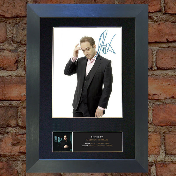 DERREN BROWN Quality Autograph Mounted Photo Reproduction A4 Print 482