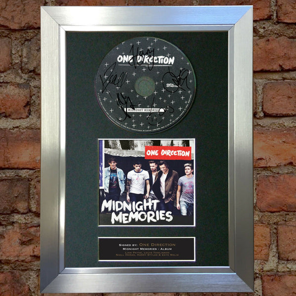 ONE DIRECTION 1D Midnight Memories Signed CD COVER MOUNTED A4 Autograph Print 53