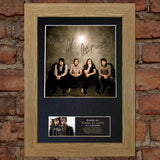 KINGS OF LEON Mounted Signed Photo Reproduction Autograph Print A4 197