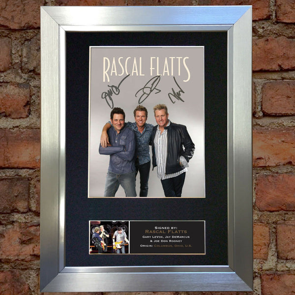 RASCAL FLATTS Mounted Signed Photo Reproduction Autograph Print A4 367