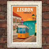 LISBON VINTAGE RETRO TRAVEL Poster Nostalgic Home Art Print Wall Decor #47