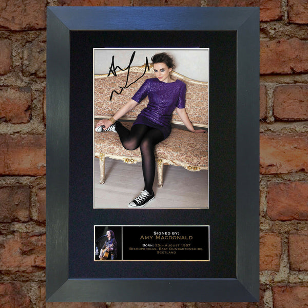 AMY MACDONALD Mounted Signed Photo Reproduction Autograph Print A4 216