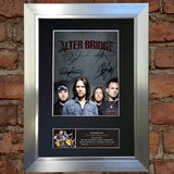 ALTER BRIDGE Signed Mounted Photo Reproduction  Autograph Print A4 645