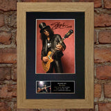 SLASH Mounted Signed Photo Reproduction Autograph Print A4 95