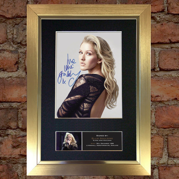 ELLIE GOULDING #2 Signed Autograph Mounted Photo Repro A4 Print 436