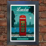 LONDON #3 VINTAGE RETRO TRAVEL Poster Nostalgic Home Art Print Wall Decor #50