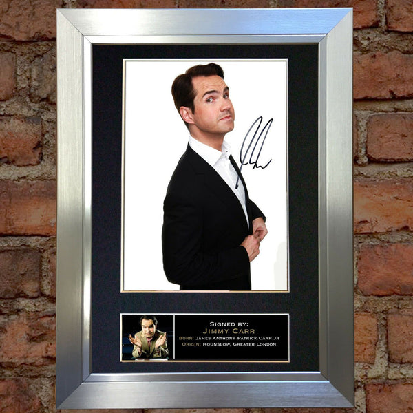 JIMMY CARR Autograph Mounted Photo Reproduction QUALITY PRINT A4 131
