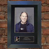 NEIL YOUNG Autograph Mounted Signed Photo Reproduction PRINT A4 391