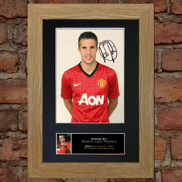 ROBIN VAN PERSIE No1 Mounted Signed Photo Reproduction Autograph Print A4 142