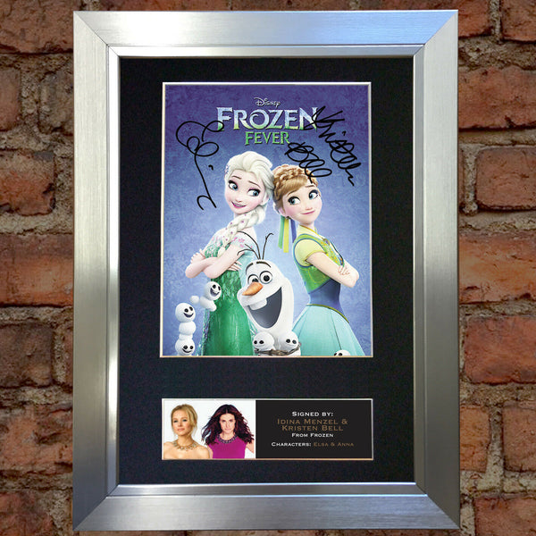 FROZEN Idina Menzel & Kristen Bell Signed Autograph Mounted Photo PRINT A4 590