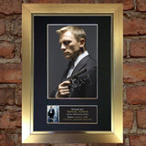 DANIEL CRAIG Mounted Signed Photo Reproduction Autograph Print A4 26