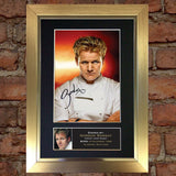 GORDON RAMSEY Mounted Signed Photo Reproduction Autograph Print A4 14