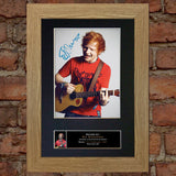 ED SHEERAN No2 Mounted Signed Photo Reproduction Autograph Print A4 80