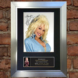 DOLLY PARTON Mounted Signed Photo Reproduction Autograph Print A4 239