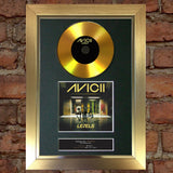 #168 AVICII GOLD DISC Levels Cd Single Album Signed Autograph Mounted Re-Print