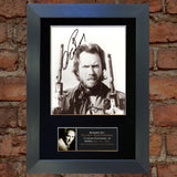 CLINT EASTWOOD Mounted Signed Photo Reproduction Autograph Print A4 5