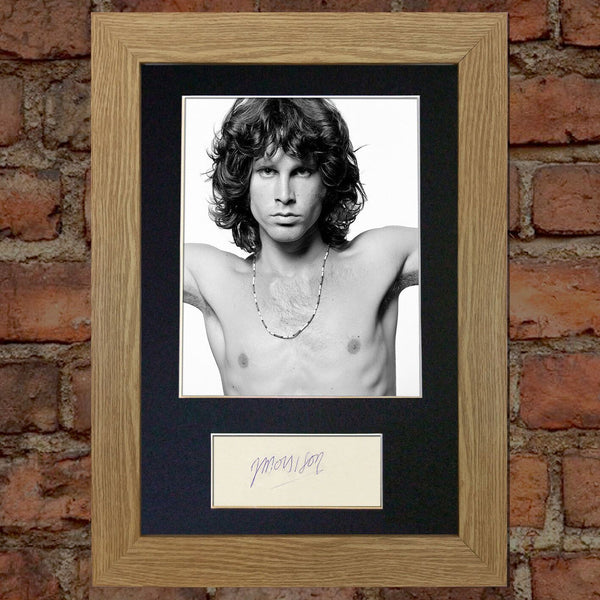 JIM MORRISON Mounted Signed Photo Reproduction Autograph Print A4 152