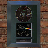 PINK FLOYD Dark Side Of The Moon RARE Signed Cd MOUNTED A4 Autograph Print (60)